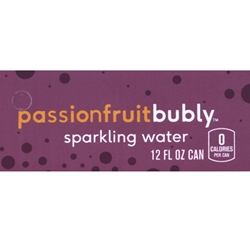 DS42BPA12 - Bubly Sparkling Water Passionfruit Label (12oz Can with Calorie) - 1 3/4" x 3 19/32"