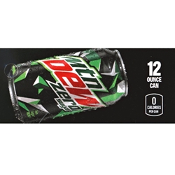 DS42MDZ12 - Mt. Dew Zero Label (12oz Can with Calorie) - 1 3/4" x 3 19/32"