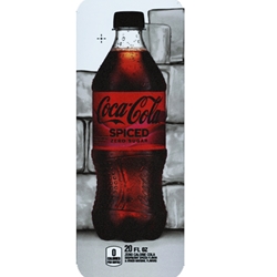 DS33CSZ20 - Royal Chameleon Coke Spiced Zero Label (20oz Bottle with Calorie) - 3 5/8" x 10"