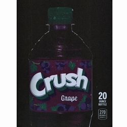 DS22CRG20 - D.N. HVV Grape Crush Label (20oz Bottle with Calorie) - 5 5/16" x 7 13/16"
