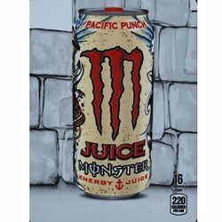 DS22MPAP16 - D.N. HVV Monster Energy + Juice Pacific Punch Label (16oz Can with Calorie) - 5 5/16" x 7 13/16"