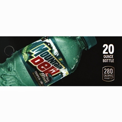 DS42MDBB20 - Mt. Dew Baja Blast Label (20oz Bottle with Calorie) - 1 3/4" x 3 19/32"