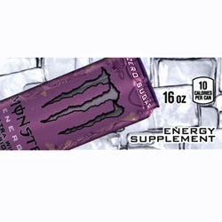 DS42MZUWP16 - Monster Energy Zero Ultra Wild Passion Label (16oz Can with Calorie) - 1 3/4" x 3 19/32"