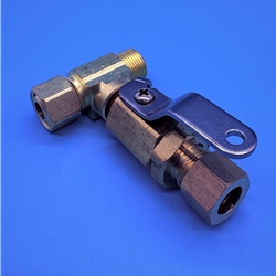 DS2776 - John Guest Quick Connect 1/4" Male x 1/4" Female Pipe Thread W/ 3/8" Brass Ball Shut Off