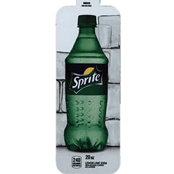 Royal Chameleon Sprite 20 oz Bottle Label