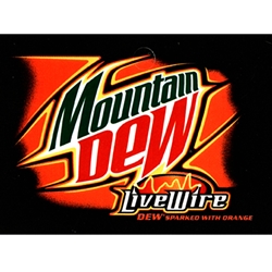 DS25MDLWO - Mt. Dew Live Wire Label - 2 5/16" x 3 1/2"