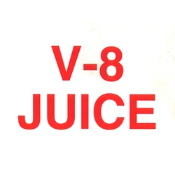 DS25V8 - V-8 Juice Label - 2 5/16" x 3 1/2"