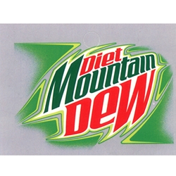 DS25DMD - Diet Mt. Dew Label - 2 5/16" x 3 1/2"