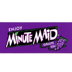 DS42MMGS - Minute Maid Grape Soda Label- 1 3/4" x 3 19/32"