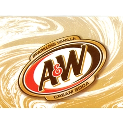 DS25AWSV - A&W Sparkling Vanilla Cream Soda Label - 2 5/16" x 3 1/2"