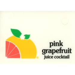 DS25PGJ - Generic Pink Grapefruit Juice Cocktail Label - 2 5/16" x 3 1/2"