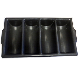 DS200 - Condiment Stand Cutlery Box- Black