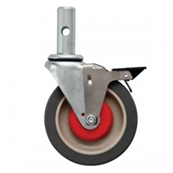 M131020B - Magliner 5" Swivel Caster Wheel W/Attached Brake